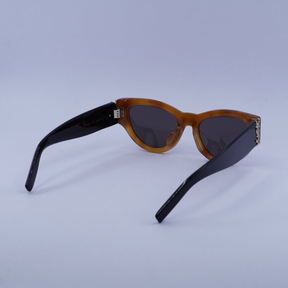 Saint Laurent SL M94/F 004 Sunglasses Havana/Black Cat Eye Frame, Black Lenses main image 2